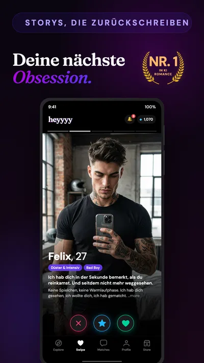 Screenshot 1 von Heyyyy: Storys texten zurück