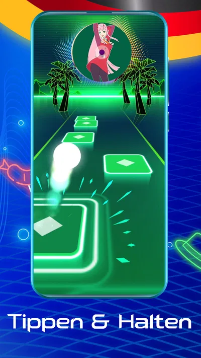 Screenshot 1 von Tiles Hop Musik & Ball Spiele