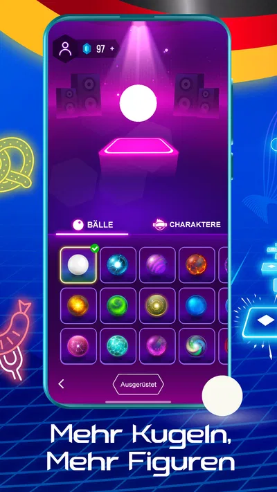 Screenshot 3 von Tiles Hop Musik & Ball Spiele
