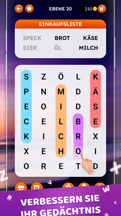Screenshot 1 von Wortsuche Wortspiel