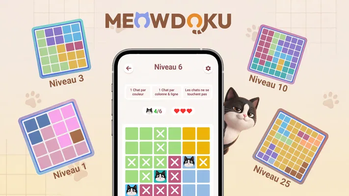 Capture d’écran 8 de Meowdoku