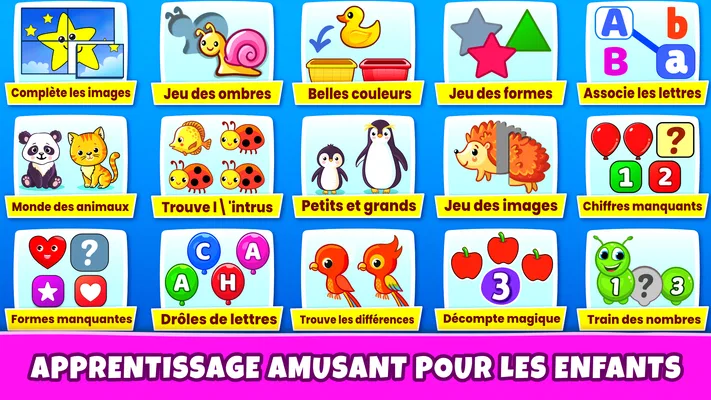 Capture d’écran 2 de Jeux pour enfants: 3 à 7 ans