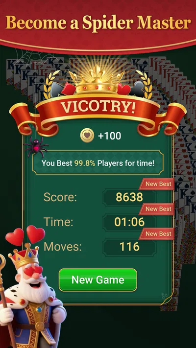 Capture d’écran 5 de Rétro Spider Solitaire